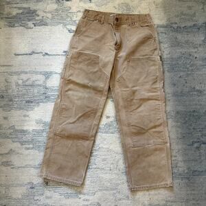 Carhartt Brown Double Knee Carpenter Pants Union Made 34x30